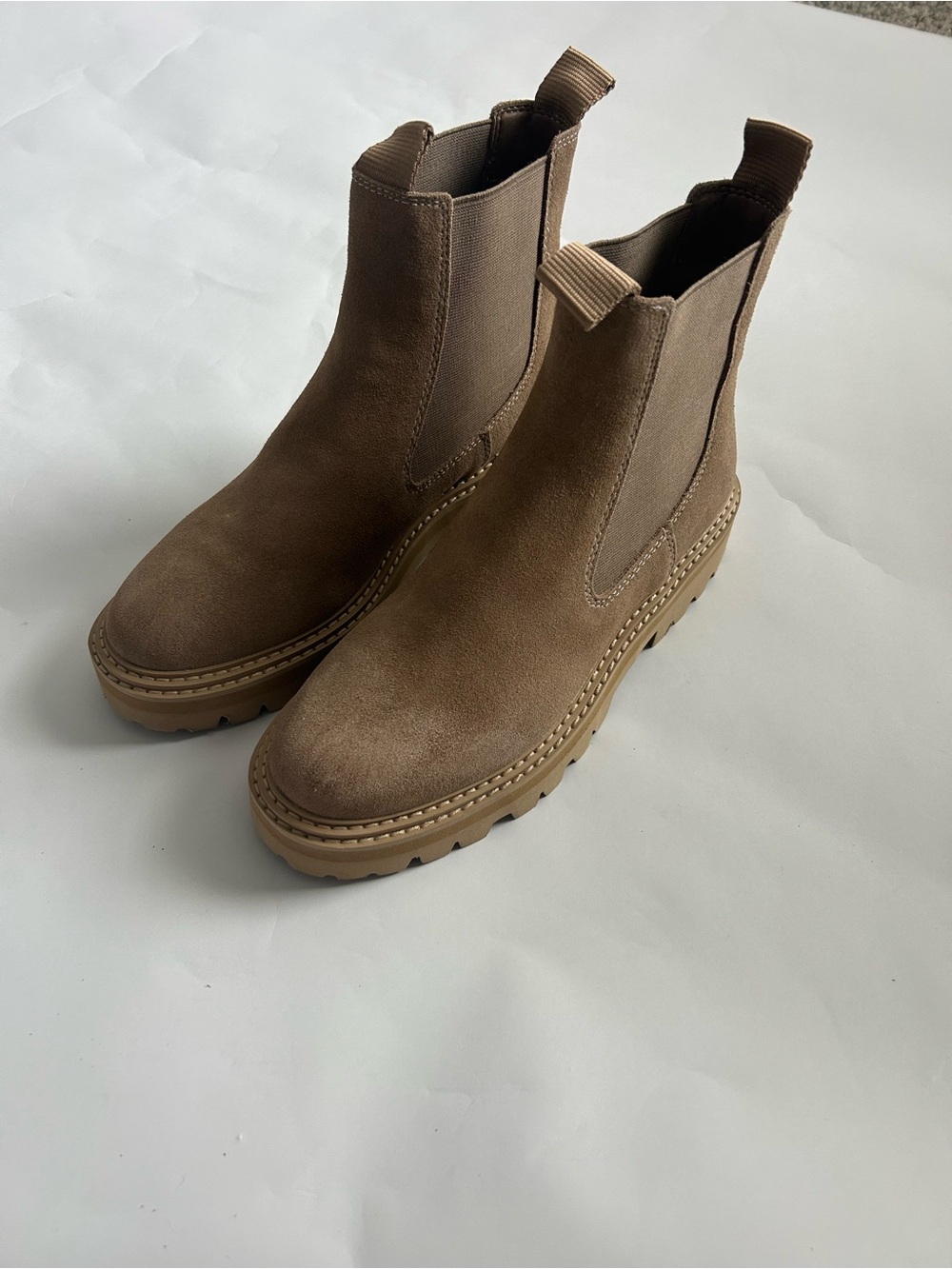 Dolce Vita Brown Suede Chelsea Booties